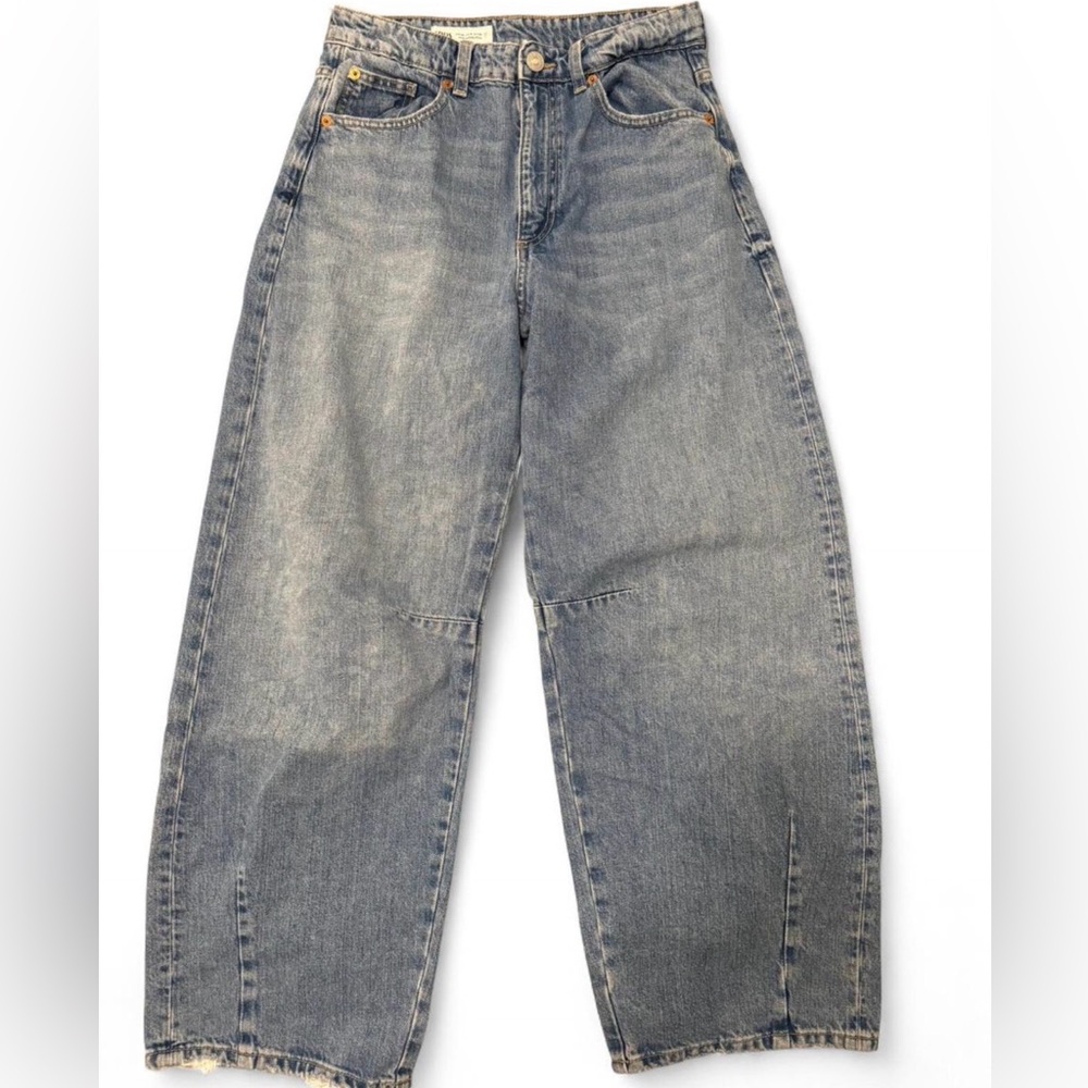 Zara Light Blue Boyfriend Jeans